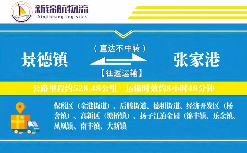 景德镇到张家港物流公司