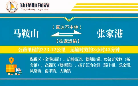 马鞍山到张家港物流公司