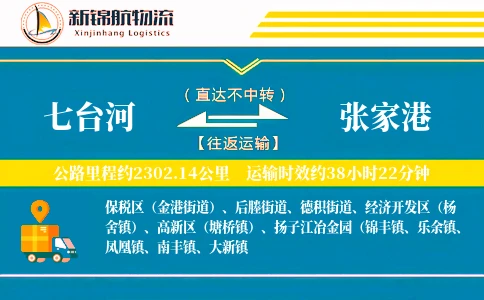 七台河到张家港物流公司