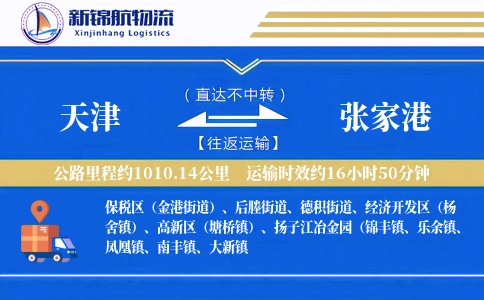 天津到张家港物流公司