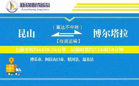 昆山到博尔塔拉物流公司