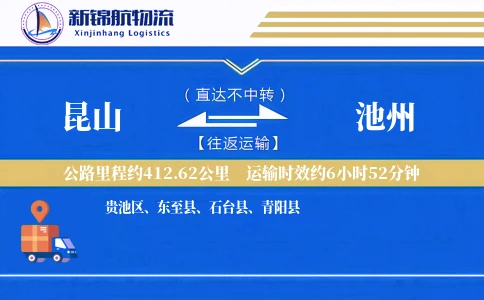昆山到池州物流公司