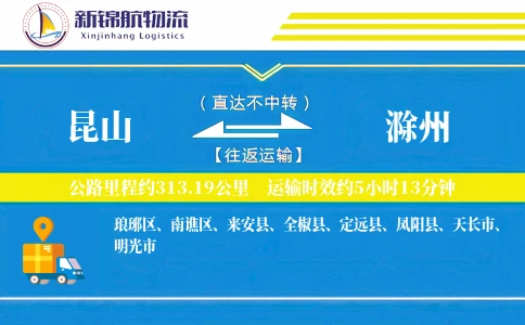 昆山到滁州物流公司
