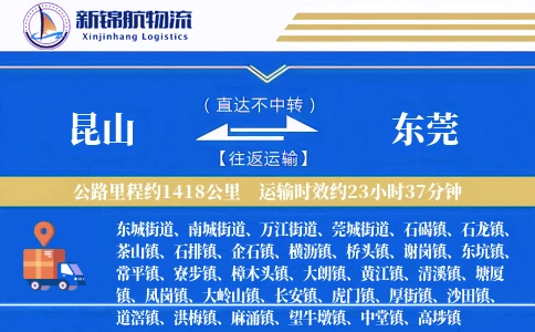 昆山到东莞物流公司