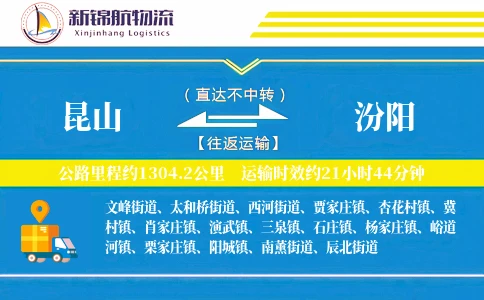 昆山到汾阳物流公司