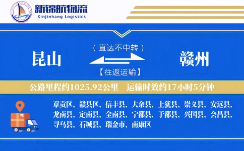 昆山到赣州物流公司-同城货运专线「仓储管理」