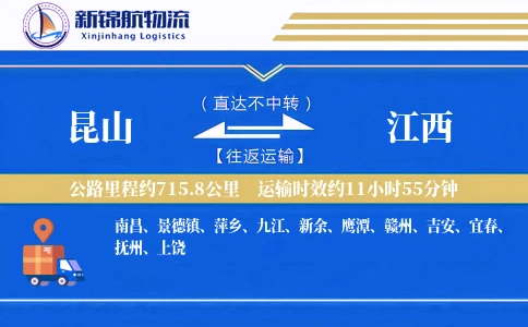 昆山到江西物流公司
