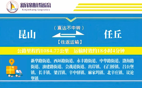 昆山到任丘物流公司