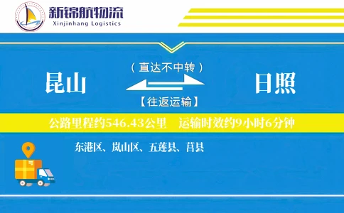 昆山到日照物流公司