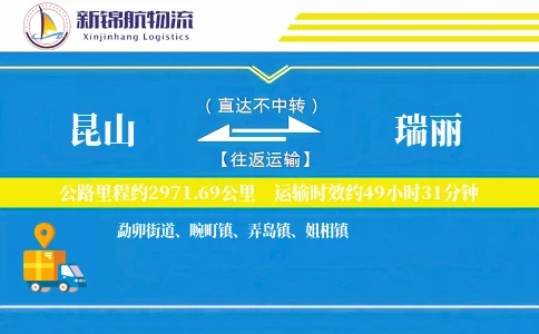 昆山到瑞丽物流公司