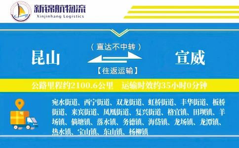 昆山到宣威物流公司