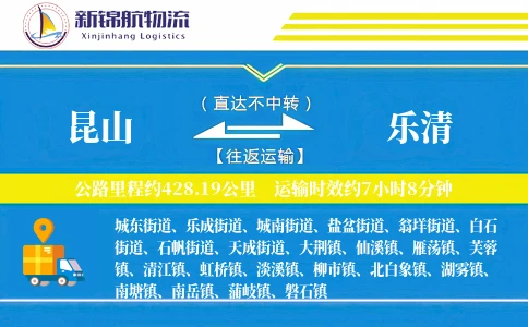 昆山到乐清物流公司