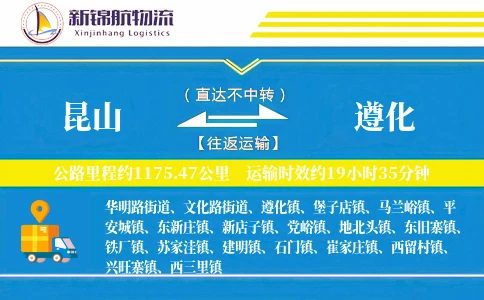昆山到遵化物流公司
