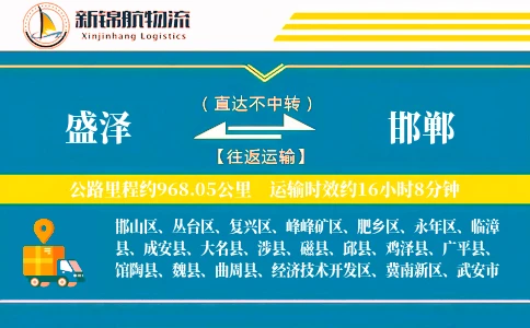 盛泽到邯郸物流公司