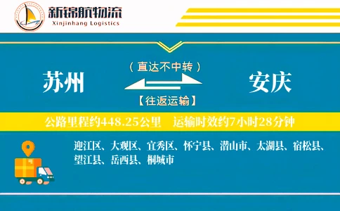 苏州到安庆物流公司