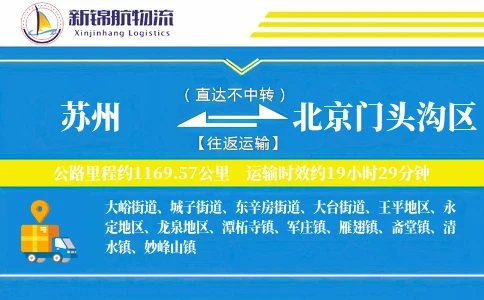 苏州到北京门头沟区物流公司
