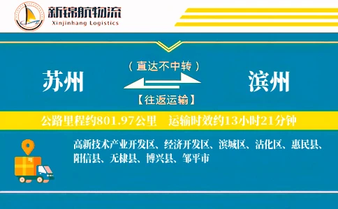 苏州到滨州物流公司