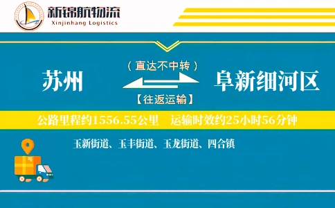 苏州到阜新细河区物流公司