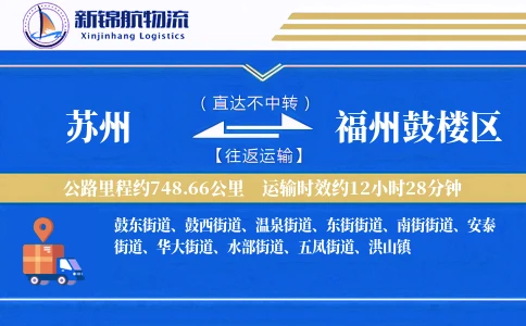 苏州到福州鼓楼区物流公司