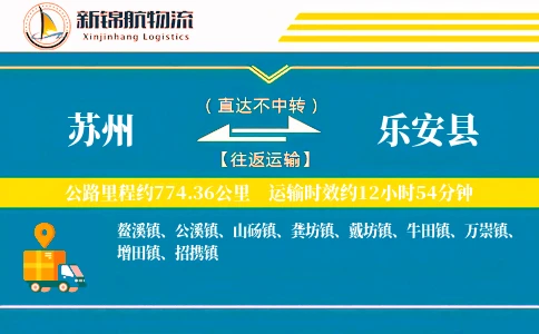 苏州到乐安县物流公司