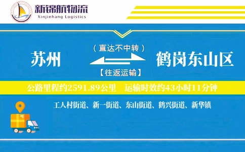 苏州到鹤岗东山区物流公司