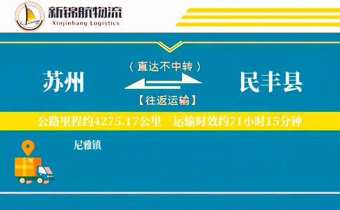 苏州到民丰县物流公司