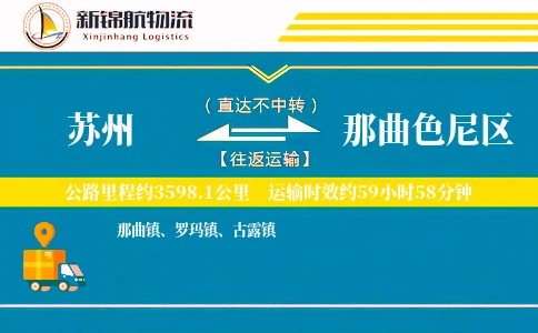苏州到那曲色尼区物流公司