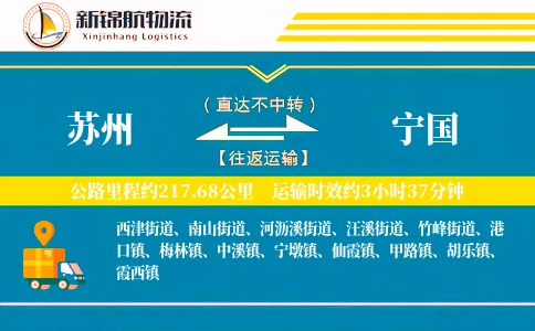 苏州到宁国物流公司