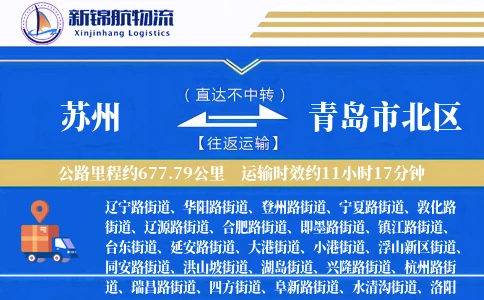 苏州到青岛市北区物流公司