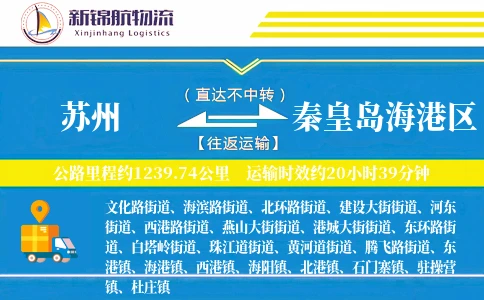 苏州到秦皇岛海港区物流公司