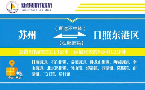 苏州到日照东港区物流公司