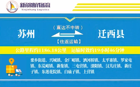 苏州到迁西县物流公司