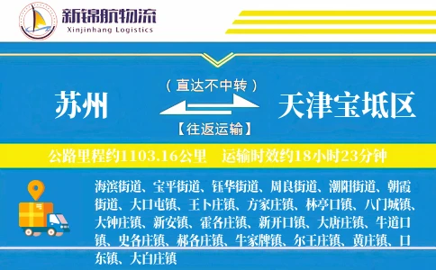 苏州到天津宝坻区物流公司