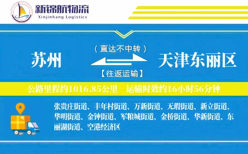 苏州到天津东丽区物流公司