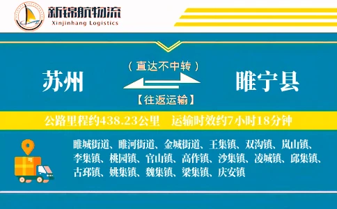 苏州到睢宁县物流公司