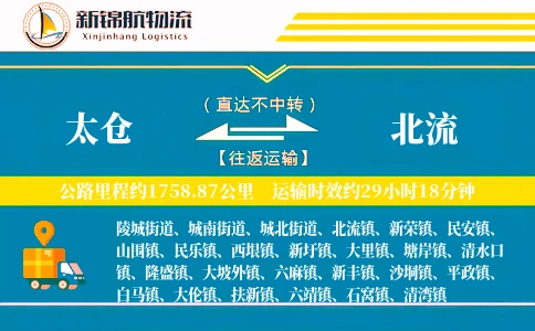 太仓到北流物流公司
