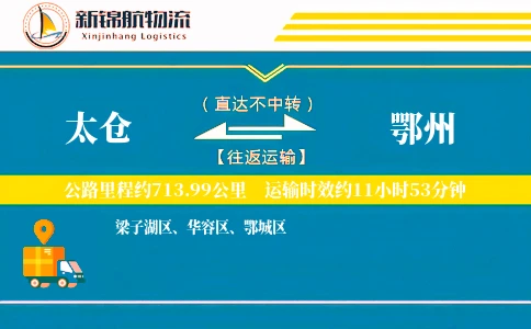 太仓到鄂州物流公司