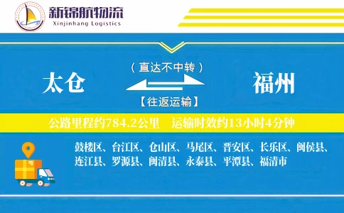 太仓到福州物流公司