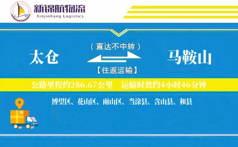 太仓到马鞍山物流公司