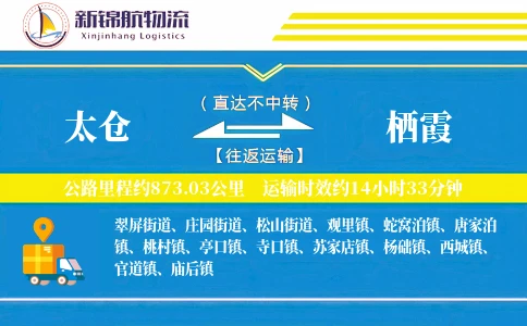 太仓到栖霞物流公司