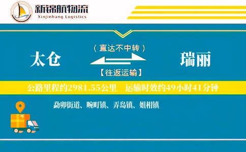 太仓到瑞丽物流公司