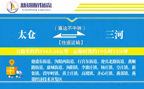 太仓到三河物流公司