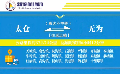 太仓到无为物流公司