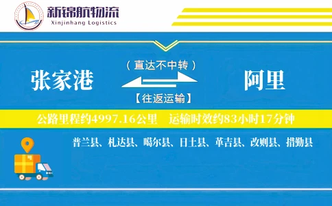 张家港到阿里物流公司