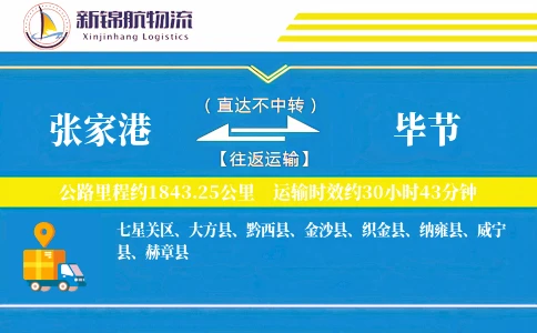 张家港到毕节物流公司