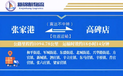 张家港到高碑店物流公司