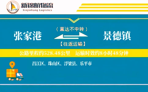 张家港到景德镇物流公司