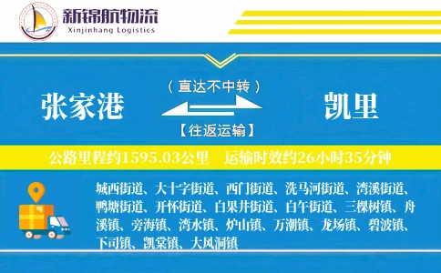 张家港到凯里物流公司