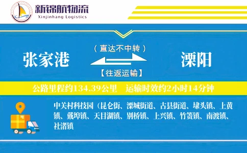 张家港到溧阳物流公司