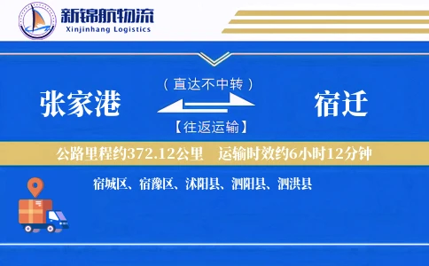 张家港到宿迁物流公司